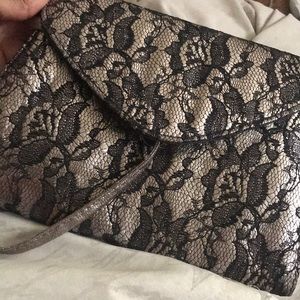 Neiman Marcus floral clutch